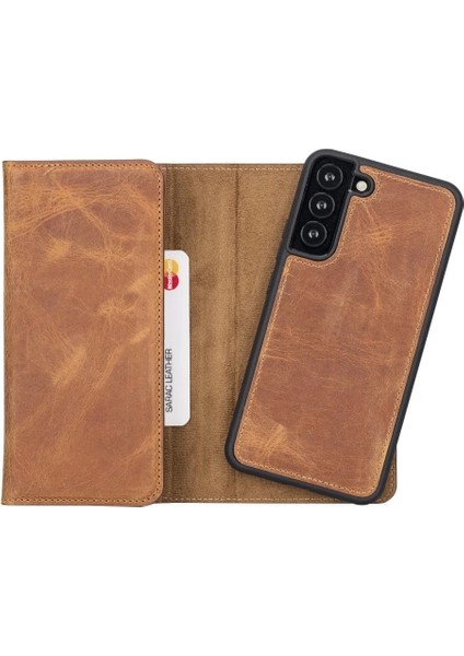 Buğz Samsung Galaxy S22 Plus Uyumlu Deri Cüzdanlı Kılıf Santa G19 fiyatları