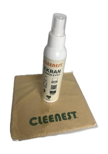 Ekran Temizleyici Seti, 125 ml Sprey ve 30X30 cm Mikrofiber Bez, Tüm Ekranlar Için fiyatları