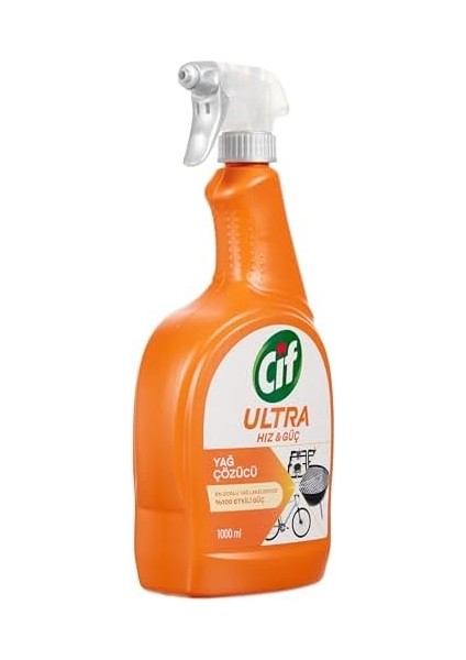 Cif Ultra Hız Güç Yağ Çözücü Sprey Leke ve Kir Çıkarıcı 1000 ml + Cif Kireç Sökücü Sprey 1000 ml modelleri