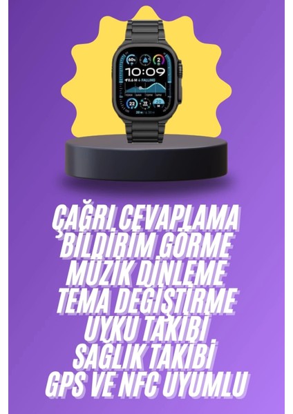 Buğz Ultra 3 Kordonlu Amoled Ekran Akıllı Saat Çok Fonksiyonlu Uyku ve Sağlık Takibi fiyatları