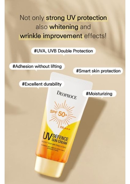 Deoproce Ton Eşitleyici Aydınlatıcı Yaşlanma Karşıtı Yüksek Korumalı SPF50 Güneş Kremi 50 ml fiyatları