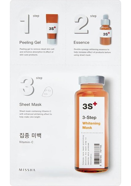 Mıssha 3 Aşamalı Aydınlık Görünüm Sağlayan Maske 3 Step Whitening Mask fiyatları