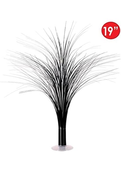 Mutlu Yıllar Dekorasyonları Için 2 Parça Plastik Metalik Siyah ve Gümüş Sprey Orta Parçalar, Ödüller Gece Sofra Takımı, Doğum Günü Partisi Malzemeleri, 48,26 cm fiyatları