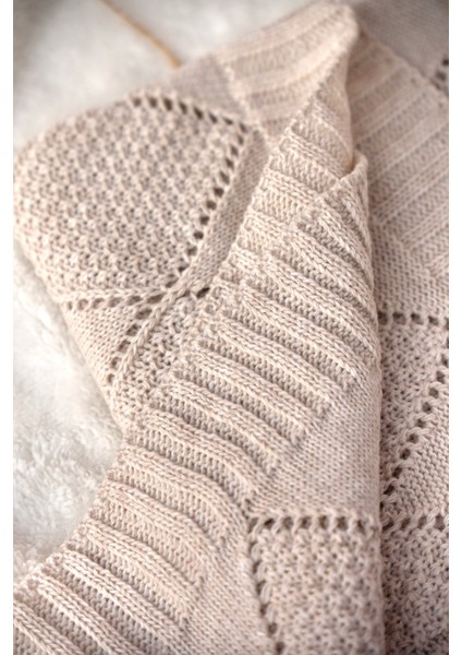 Triko Mevsimlik Baklava Desenli (Özel Kutulu) Bebek Battaniyesi fiyatları