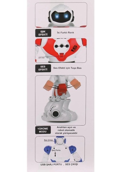 Buğz GGE-606-29 Kumandalı Işıklı Dansçı Interaktif Robot modelleri