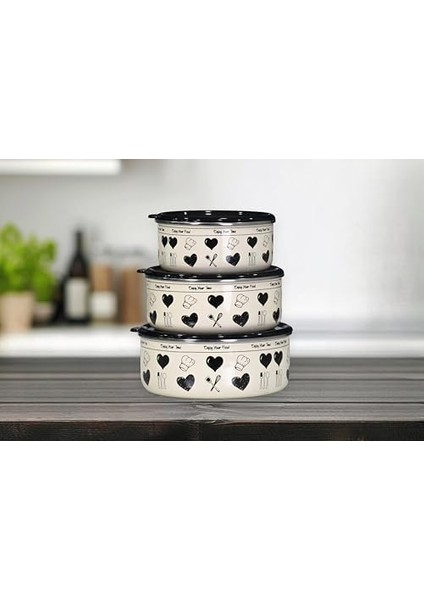 Enjoy Siyah Üçlü Saklama Seti fiyatları