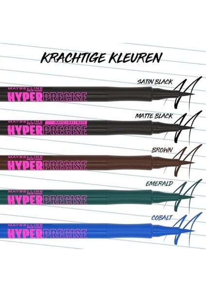 Maybelline New York Hyper Precise All Day Eyeliner - 710 Forest Brown (Kahverengi) modelleri