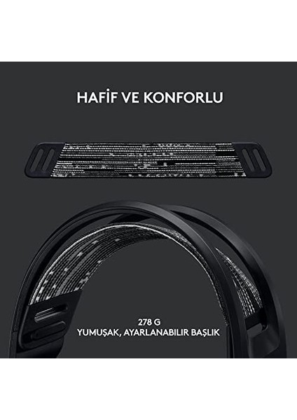 G G733 Kablosuz Kulak Üstü Oyuncu Kulaklığı, Rgb, Voice Mikrofon, Askılı Kafa Bandı, Pro-G Ses Sürücüleri, 29 Saat Pil Ömrü, Siyah fiyatları