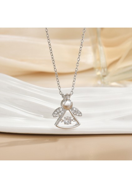 Yeni Basit Titanyum Çelik Kolye Kadın 18K Gül Altın Dört Yapraklı Yonca Kolye Ins Gelgit Net Kırmızı Patlama Modelleri Köprücük Kemiği Zinciri (Yurt Dışından)