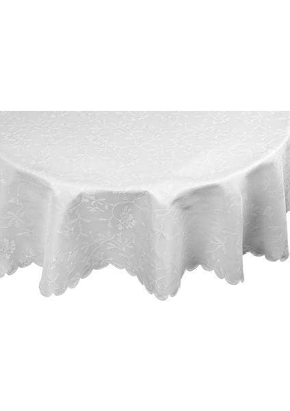 Ayana Yuvarlak Masa Örtüsü Gri 150CM