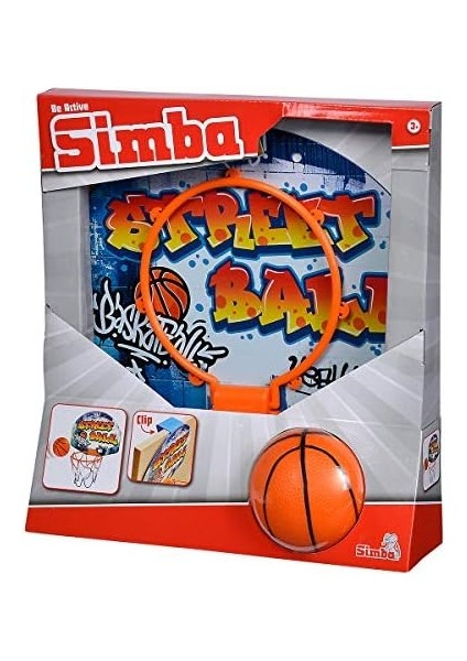 107406024 Basketbol Seti, Kapı Askılı, Tahta 27 x 5 x 21 Cm, Fileli Pota 15 Cm, Top 8,6 Cm, 3 Yaş ve Üzeri fiyatları