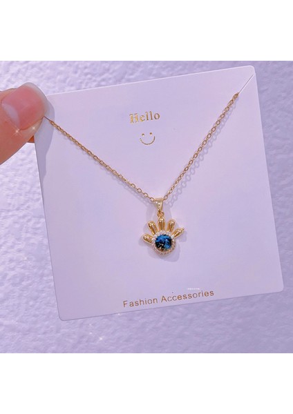 Yeni Işık Lüks Moda Yıldız Gezegen Şekli Tasarım Kolye Kadın Titanyum Çelik Köprücük Kemiği Zinciri Kozmik Yıldız Nehir Kolye Mücevher (Yurt Dışından)