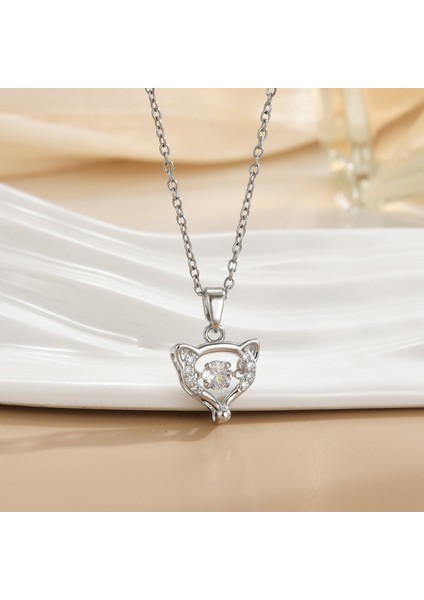 Yeni Kolye Kadın Moda Yüz Köprücük Kemiği Zinciri ile Kore Mizaç Kolye Kadın Diy Aksesuarları (Yurt Dışından)