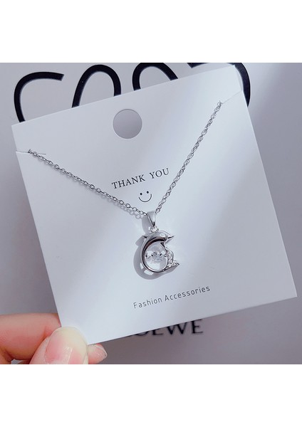 Yeni Basit Titanyum Çelik Kolye Kadın 18K Gül Altın Dört Yapraklı Yonca Kolye Ins Gelgit Net Kırmızı Patlama Modelleri Köprücük Kemiği Zinciri (Yurt Dışından)