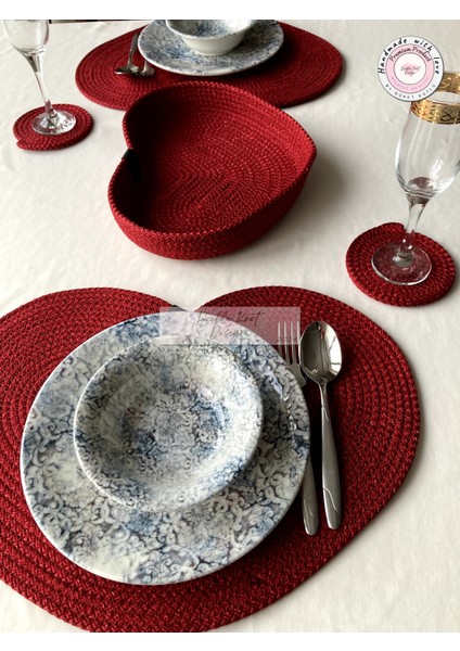 Kalpli Sevgililere Özel Amerikan Servis Takım Aşk Sevgililer Günü Hediyelik modelleri