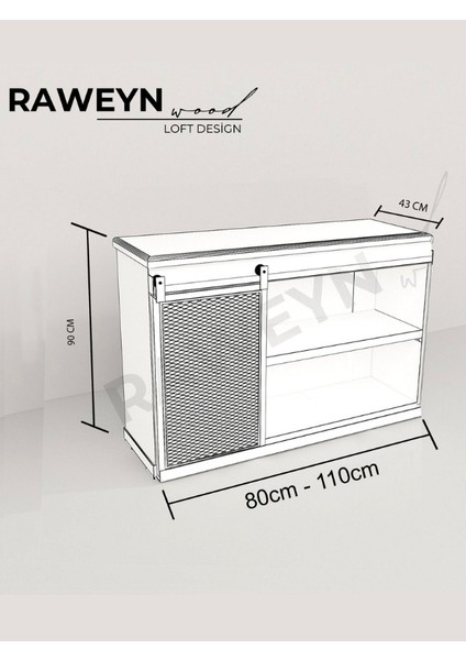 Genus Doğal Ahşap Sürgülü Konsol 80CM fırsatları