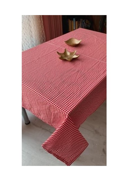 Piknik Örtüsü Sofra Bezi 170 x 120 cm (Kırmızı (5 mm Kare)) fiyatları