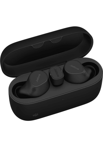 Jabra Evolve2 Buds Kulak Içi Bluetooth Aktif Gürültü Azaltma (Anc), 4 Mic Multisensor Ses Teknolojisi – Ms Teams ve Tüm Standart Toplantı Uygulamaları Için Sertifikalı – Siyah