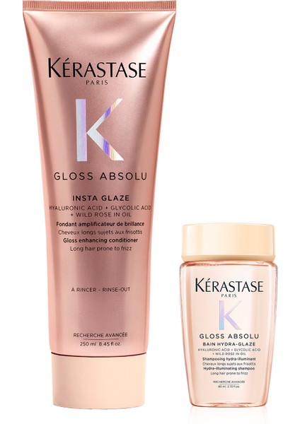 Gloss Absolu Elektriklenmeye Eğilimli Saçlar Için Tanışma Seti Bakım Sütü & Şampuan
