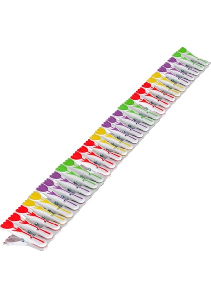 Lale Desenli Silikon Mandal, Beyaz, 30 Adet