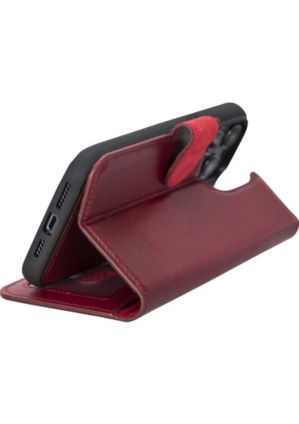 Buğz Apple iPhone 14 Pro Max Uyumlu Deri Cüzdanlı Kılıf Mwwn V4EF fiyatları