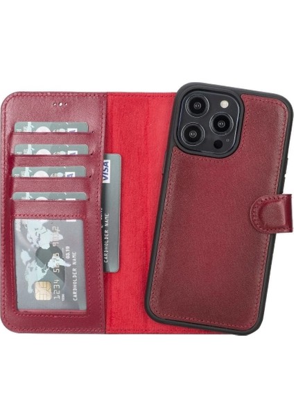 Buğz Apple iPhone 14 Pro Max Uyumlu Deri Cüzdanlı Kılıf Mwwn V4EF indirimleri