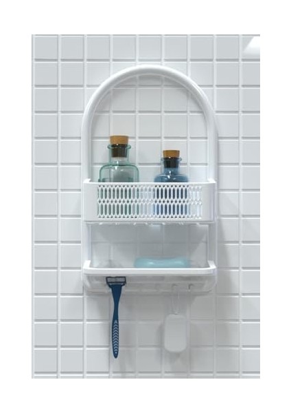 Ceres Plastik Duş Rafı, Beyaz, modelleri