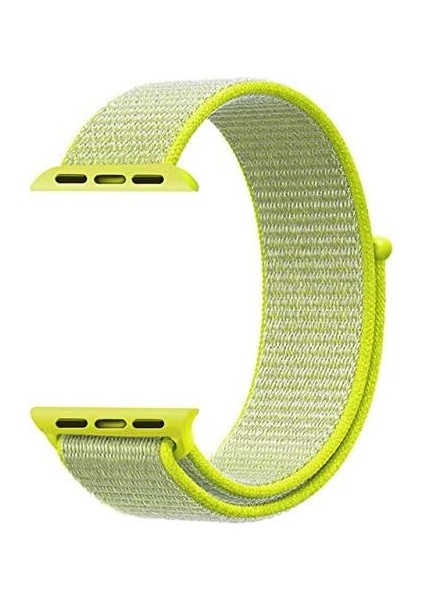 Series 4 40MM Için Kordon Hasırlı Woven [ Series 4 40MM ile Uyumlu Kordon - Açık Sarı] modelleri