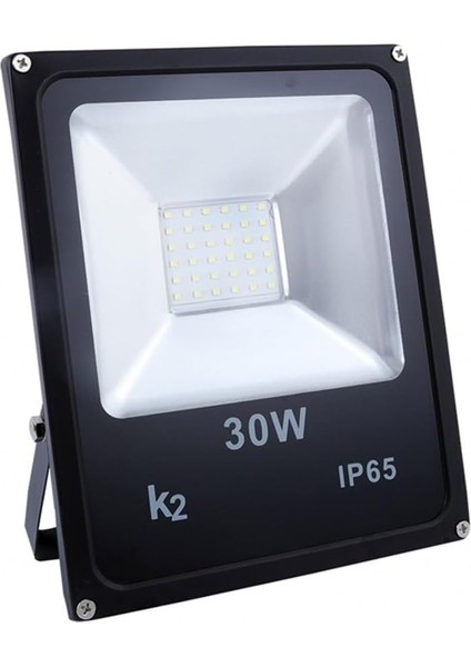 30W Slim Döküm Smd LED Projektör 6500K Beyaz Işık