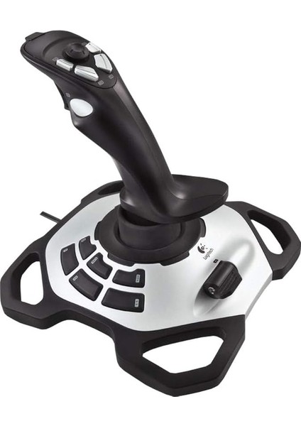 G Extreme 3D Pro Joystick, 8 Yönlü Imkanı, 12 Programlanabilir Tuş, Siyah