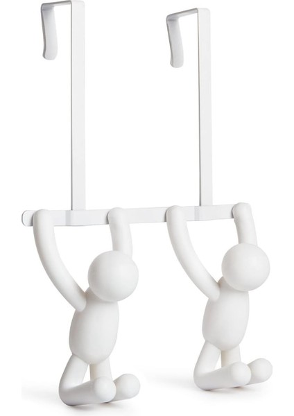 1004260-660 Çift Kancalı Buddy Kapı, Plastik, Beyaz, 21,6 x 30,5 x 10,8 cm