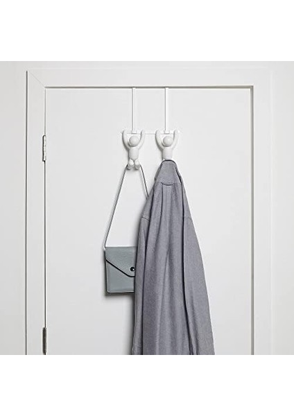 1004260-660 Çift Kancalı Buddy Kapı, Plastik, Beyaz, 21,6 x 30,5 x 10,8 cm modelleri