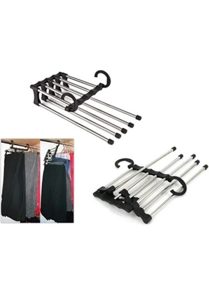 Buğz Hareketli Pantolon Askılığı 5 In 1