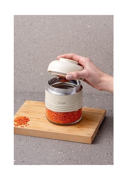 Moko 420 ml Saklama Kavanozu Ekru modelleri