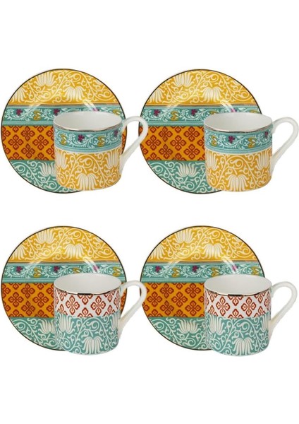 Art Eliana Dörtlü Kahve Fincanı Seti
