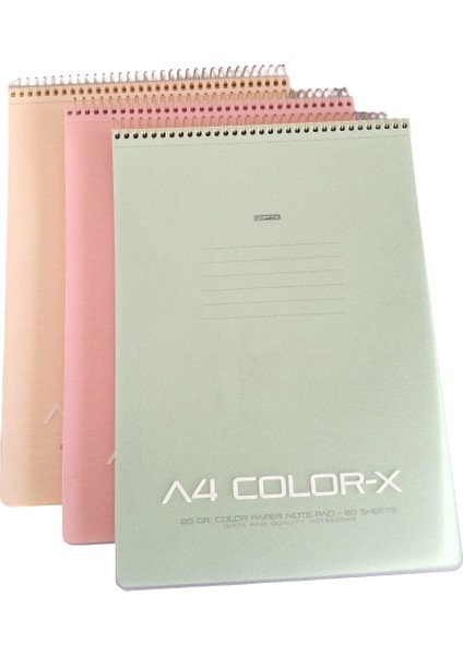 Color-X Bloknot A4 80 Yaprak Çizgili 3650 fiyatları
