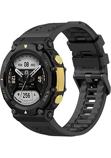 T-Rex 2 ile Uyumlu Akıllı Saat ile Uyumlu Solitude Yumuşak Silikon Spor Yedek Saat Kordonu Profesyonel Silikon Kordon Su Geçirmez Nefes Alabilir Bileklik Siyah modelleri