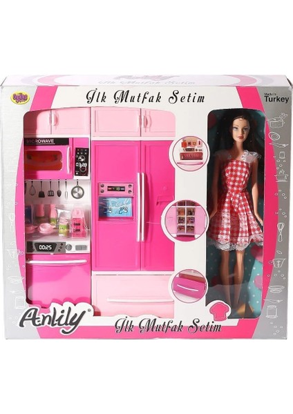 Buğz 02318 Anlily Bebekli Mutfak Dolabı Oyun Seti -Oydaş fiyatları