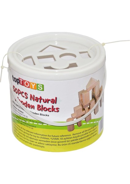 Buğz CS-8832 Natural Ahşap Blok Seti 50 Parça -Chiva modelleri