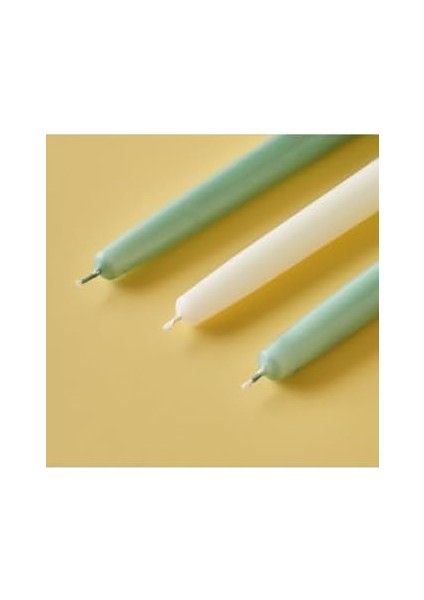 Şamdan 3&apos;lü Mum Yeşil (25X2 Cm) fiyatları