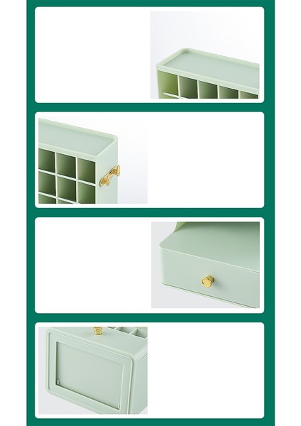 Üç Katmanlı Masaüstü Kozmetik Organizatör Banyo Büyük Kapasiteli Kozmetik Kutusu Kadın Takı Ruj Çekmecesi Makyaj Çantası C (Yurt Dışından) fiyatları