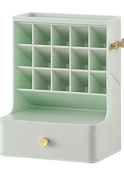 Üç Katmanlı Masaüstü Kozmetik Organizatör Banyo Büyük Kapasiteli Kozmetik Kutusu Kadın Takı Ruj Çekmecesi Makyaj Çantası C (Yurt Dışından) fırsatları