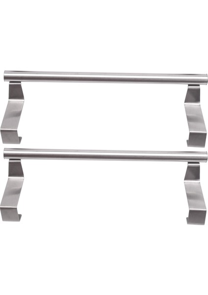 Dolap Dolap Kapılarına Evrensel Uyum Için Paslanmaz Çelik Kapı Üstü Havlu Askısı Bar Tutucular 2'li Paket (Yurt Dışından)