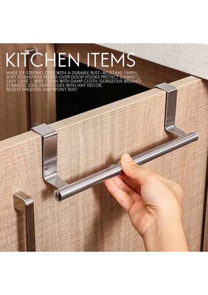 Dolap Dolap Kapılarına Evrensel Uyum Için Paslanmaz Çelik Kapı Üstü Havlu Askısı Bar Tutucular 2'li Paket (Yurt Dışından) modelleri