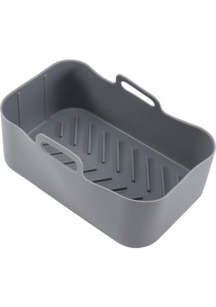 Hava Fritöz Için Silikon Sepet Tepsi Kızarmış Fırın Tepsisi Ekle Çanak Aksesuarı Çift Sepet Ninja DZ201 Için Hava Fritöz Gri (Yurt Dışından) fiyatları