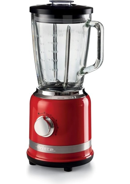 Kırmızı 0585/00-4 Paslanmaz Çelik Bıçak, 4 Hız Fonksiyonu, 1000 Watt, 1,5 Litre, Cam Hazne, Buz Kırma Fonksiyonu, Malzeme Eklenebilir Kapak