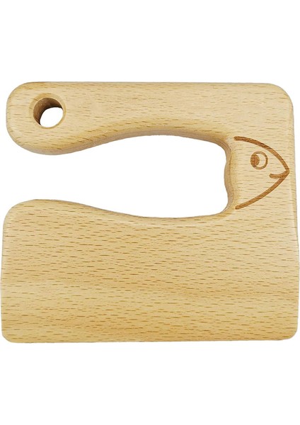 Ahşap Çocuk Yemek Bıçağı, Çocuk Balık Şeklinde Emniyet Bıçağı, Çocuk (Yurt Dışından)