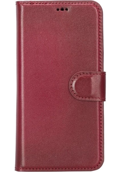 Buğz Apple iPhone 14 Pro Uyumlu Deri Cüzdanlı Kılıf Mwwn V4EF Kırmızı fırsatları