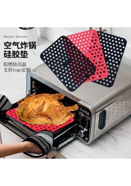 Pişirme Kağıdı, Çok Amaçlı, Air Fryer, Fırın, Tencere ve Mikrodalga Uyumlu, Yanmaz Yapışmaz Sürekli Kullanıma Uygun Delikli Yıkanabilir Pişirme Matı 20X13 cm 1 Adet fiyatları