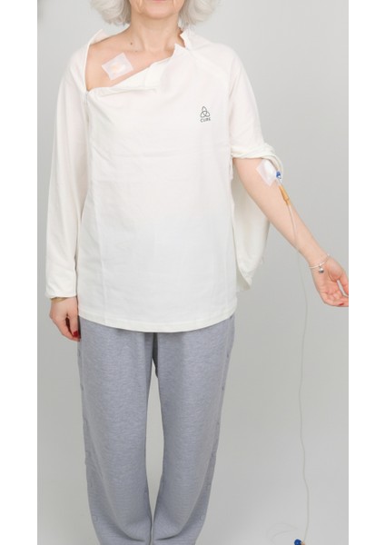 Cure Adaptif Kemoterapi Hasta Bakım Kıyafeti Krem indirimleri